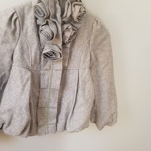 Beautiful grey wool coat for girls